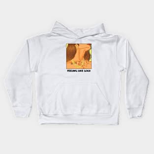 Feeling Like gold Kids Hoodie